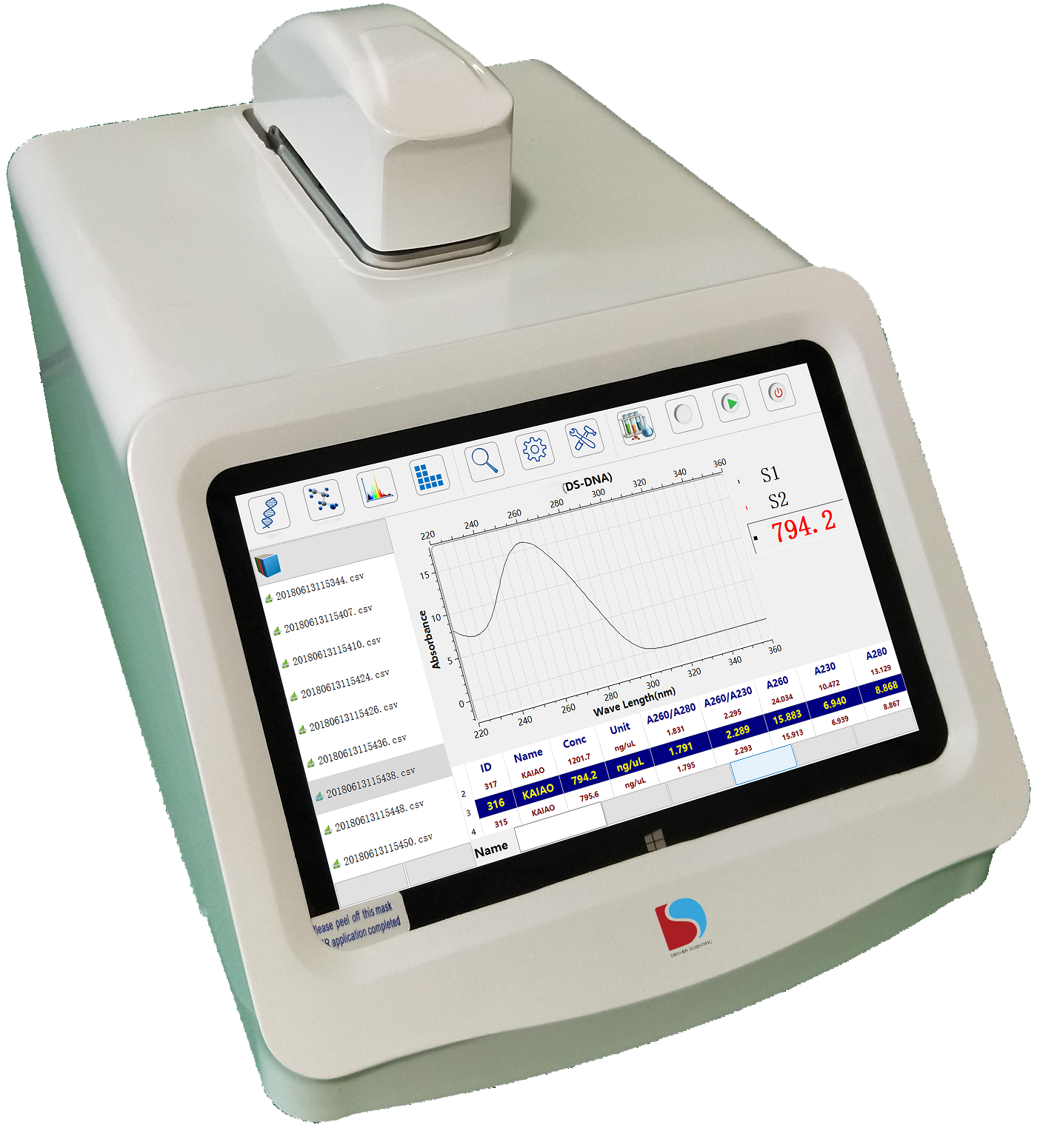 MICRO-SPECTROPHOTOMETER DMS-4000 SERIES